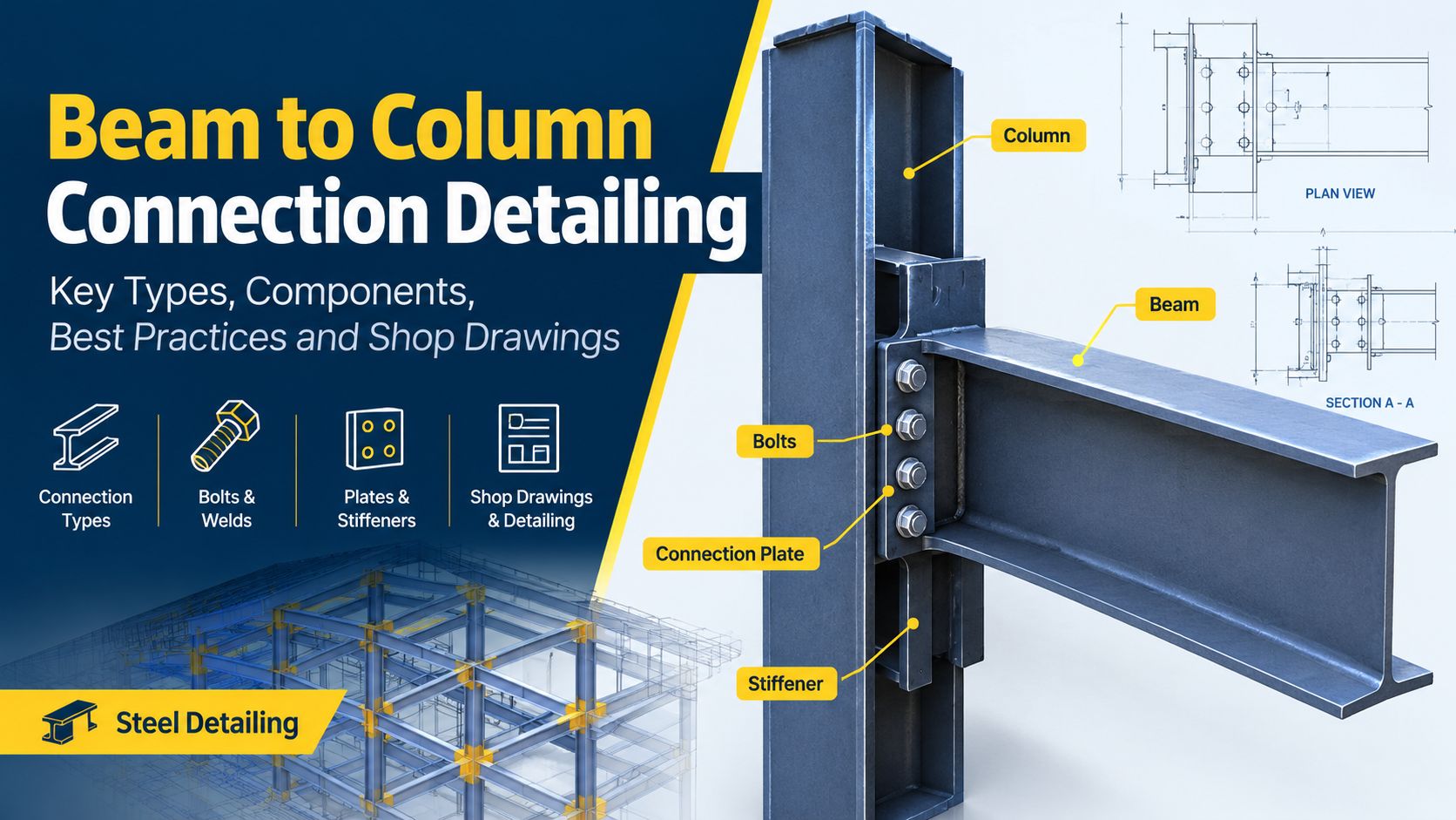 Beam to Column Connection Detailing